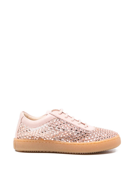  Florens Embellished Leather Sneakers - Pink 