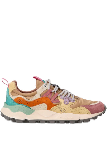  Flower Mountain Perforated Panelled Sneakers - Brown 