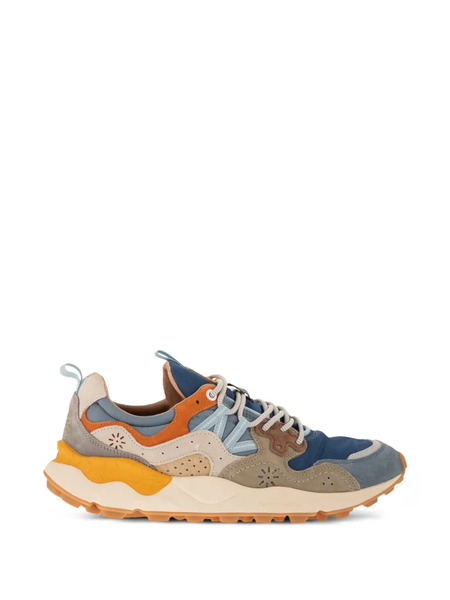  Flower Mountain Yamano 3 Panelled Sneakers - Blue 