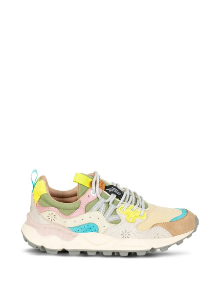  Flower Patterned Sneakers - Neutrals 