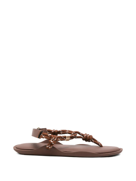  Flòwze Fló Monocolor Rope Sandals - Brown 