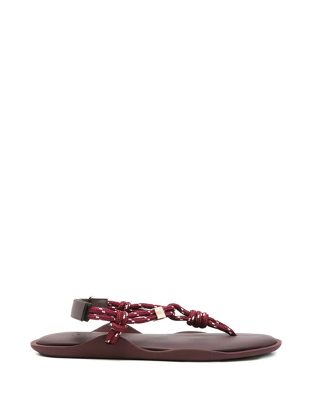  Flòwze Fló Monocolor Rope Sandals - Red 