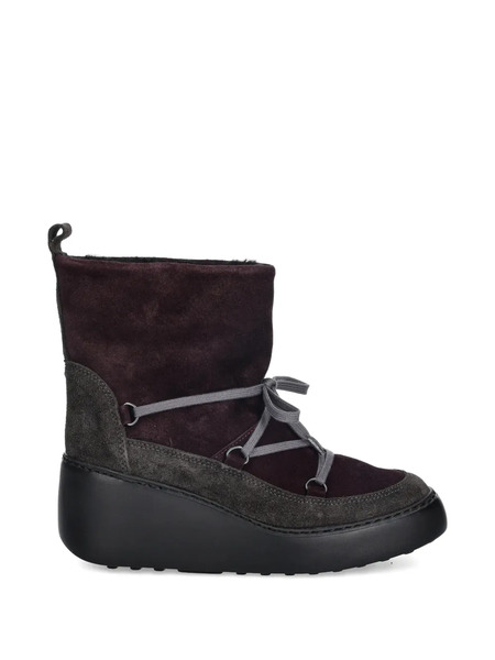  Fly London Lace-up Platform Boots - Brown 