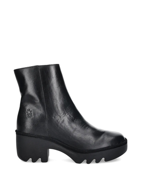  Fly London Side-zip Platform Boots - Black 