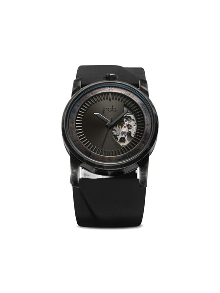  Fob Paris R413 Solid Torch Leather 41.3mm - Black 