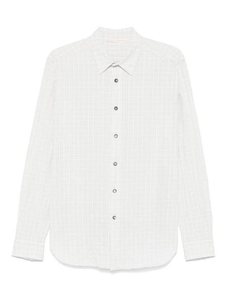  Forme D'expression Check-pattern Shirt - White 