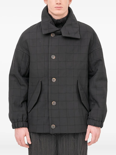  Forme D'expression Padded Bomber Jacket - Black 