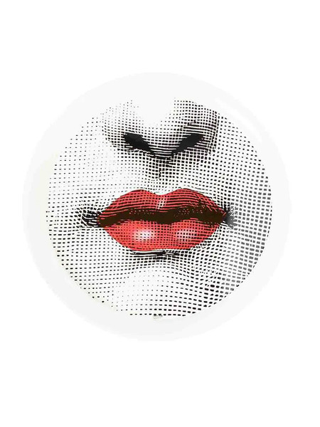  Fornasetti Bocca Tray - White 