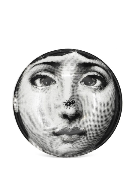  Fornasetti Face-print Trinket Box - Black 