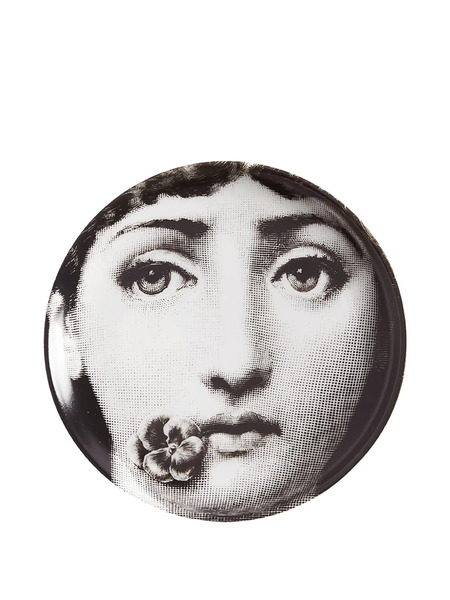  Fornasetti Face Printcoaster - Grey 