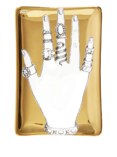  Fornasetti Mano Con Anelli Ashtray - Gold 