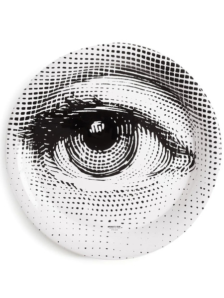  Fornasetti Occhio Round Tray - White 