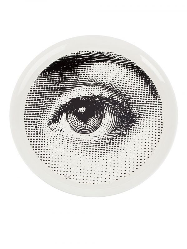 Fornasetti 'occhio' Tray - White 