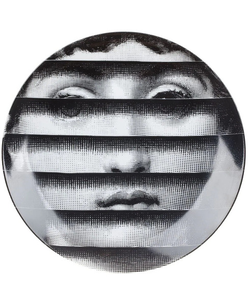  Fornasetti Plate - Black 