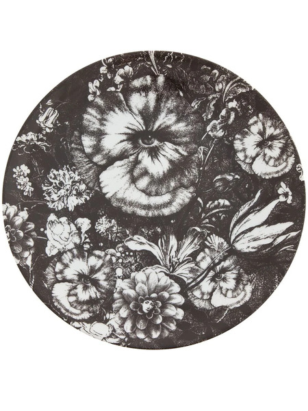  Fornasetti Plate - Black 