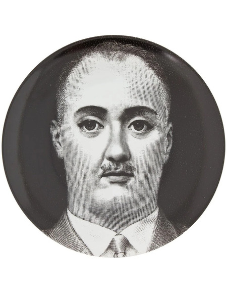  Fornasetti Plate - Black 