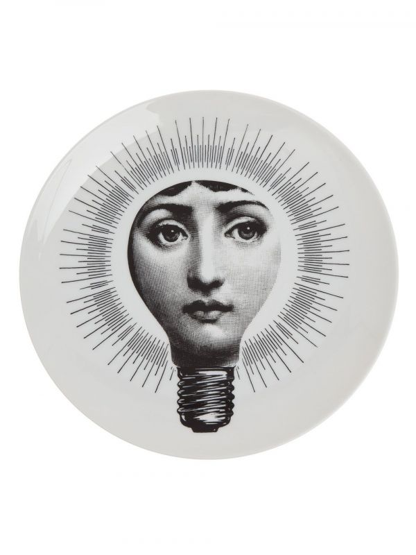  Fornasetti Plate - Black 