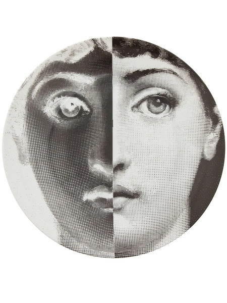  Fornasetti Plate - Grey 