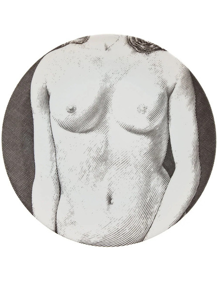  Fornasetti Plate - Grey 