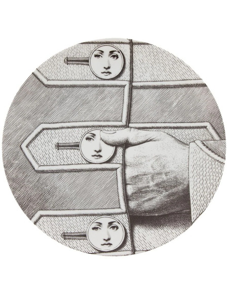  Fornasetti Plate - Metallic 