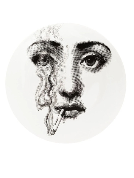  Fornasetti Plate - White 