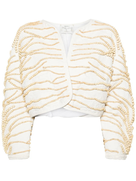  Forte Forte Beaded Cropped Jacket - White 