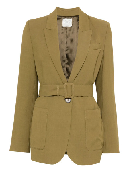  Forte Forte Belted Blazer - Green 