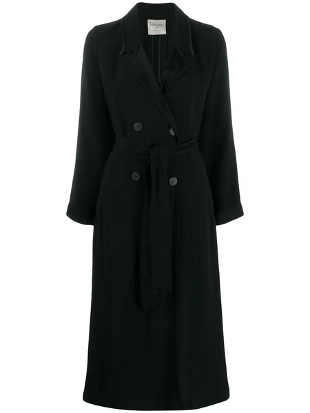  Forte Forte Belted Double Breasted Coat - Black 