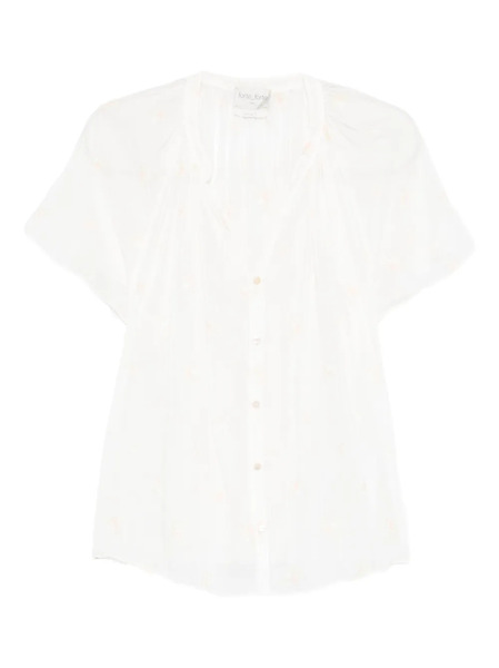  Forte Forte Buttoned Floral Shirt - White 