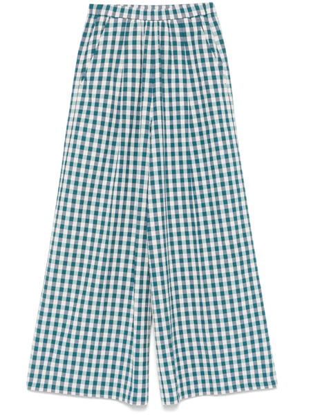  Forte Forte Check-pattern Trousers - Blue 