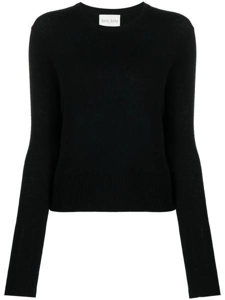  Forte Forte Crew-neck Fine-knit Jumper - Black 