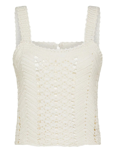  Forte Forte Crochet Top - Neutrals 