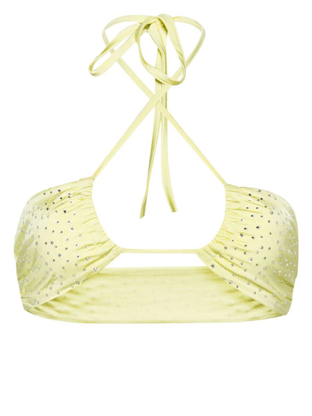  Forte Forte Crystal-embellished Halterneck Bikini Top - Yellow 