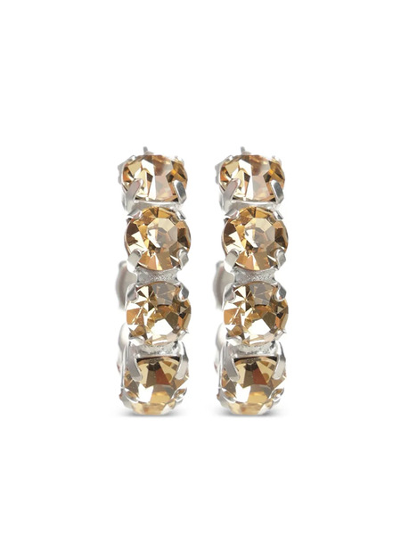  Forte Forte Crystal-embellished Hoop Earrings - Silver 