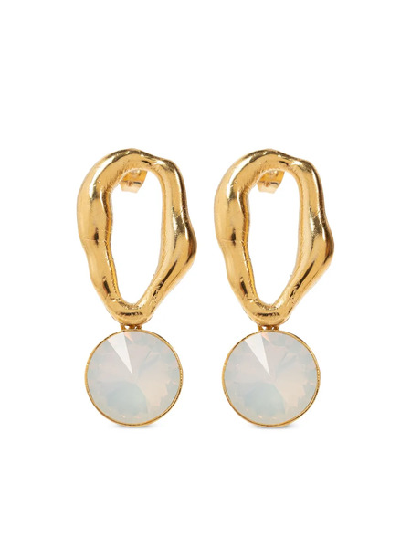  Forte Forte Crystal-embellished Sculpted Earrings - Gold 