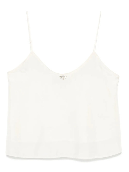  Forte Forte Crystal-embellished Silk Top - Neutrals 