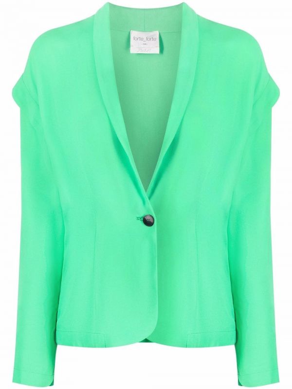  Forte Forte Drop-shoulder Single-breasted Blazer - Green 