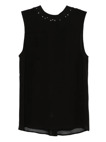  Forte Forte Embellished Sleeveless Top - Black 