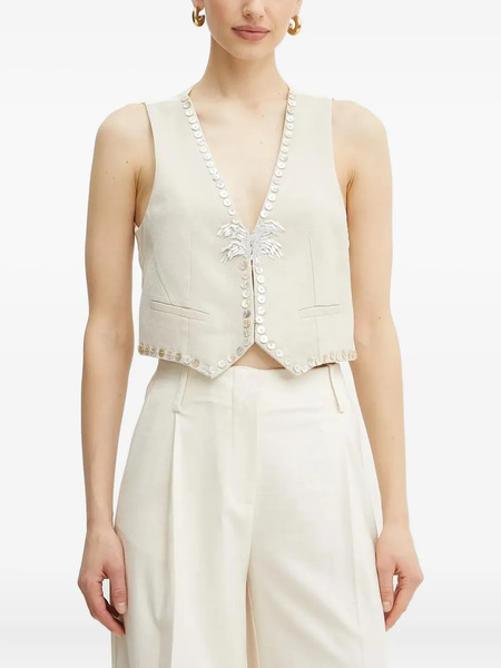  Forte Forte Embellished Vest - Neutrals 