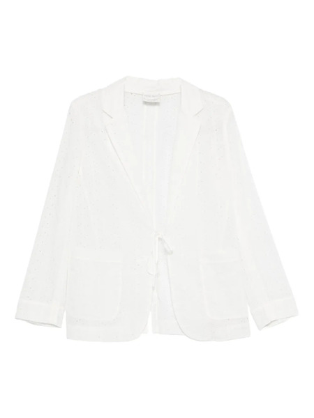  Forte Forte Eyelet Tie Jacket - White 