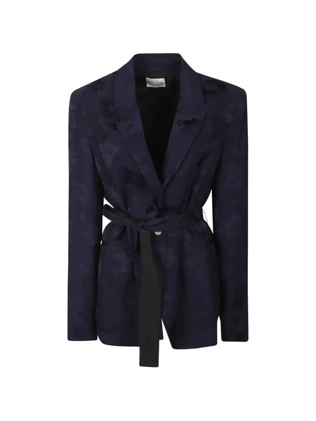  Forte Forte Floral-jacquard Blazer - Blue 