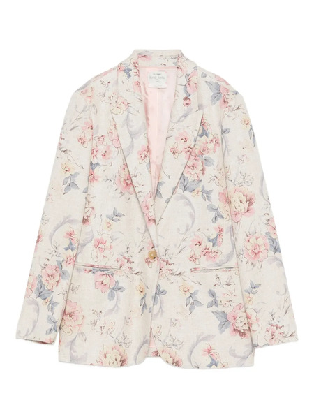  Forte Forte Floral Single-button Blazer - Neutrals 