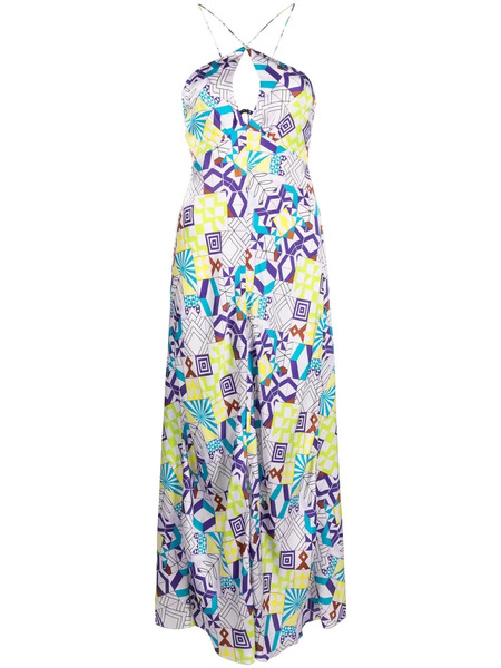  Forte Forte Geometric-pattern Midi Dress - Purple 