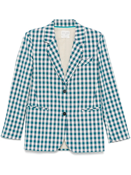  Forte Forte Gingham-check Blazer - Blue 