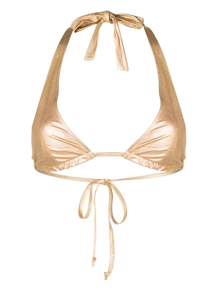  Forte Forte Halterneck Metallic Bikini - Gold 