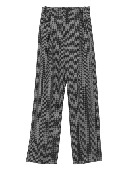  Forte Forte Herringbone Trousers - Grey 