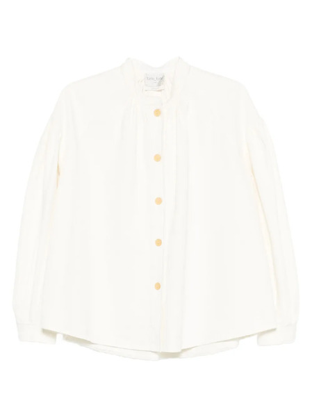  Forte Forte High-neck Button Top - Neutrals 