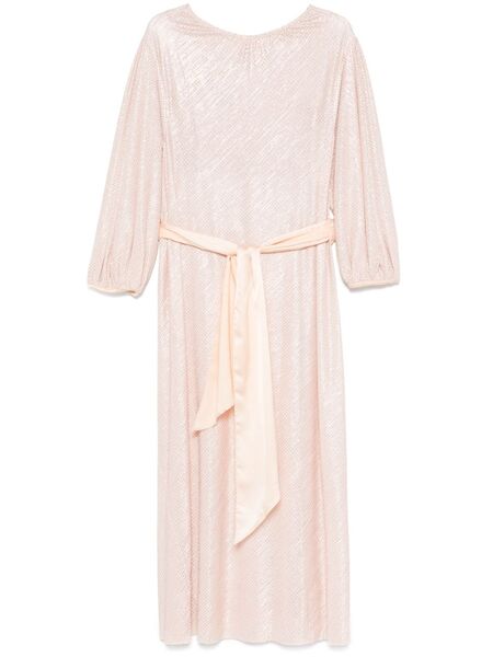  Forte Forte Houndstooth-pattern Midi Dress - Pink 