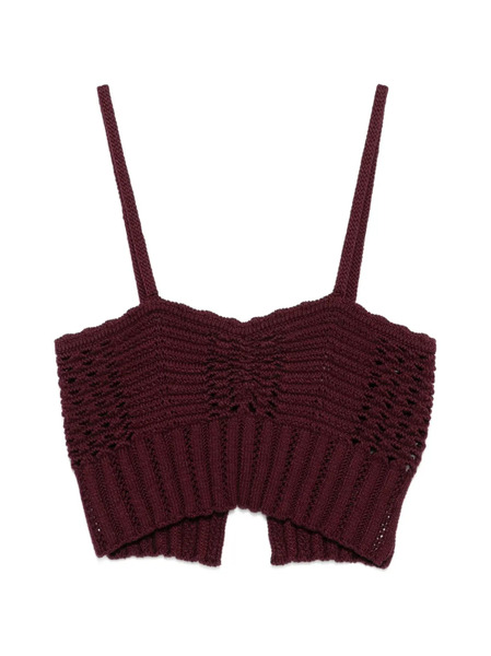  Forte Forte Knitted Bralette Top - Red 