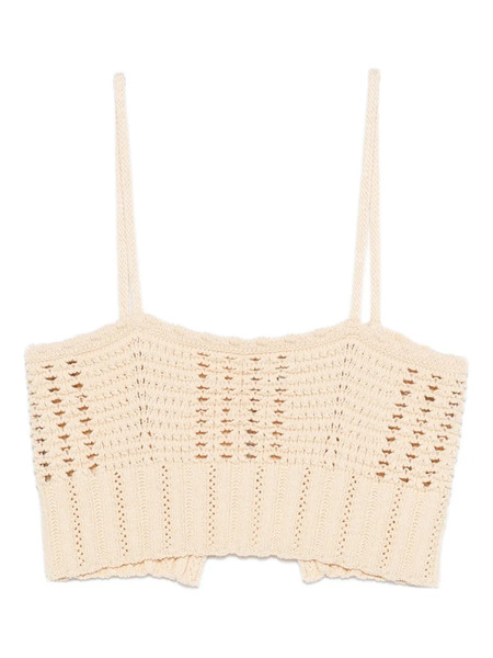  Forte Forte Knitted Crop Top - Neutrals 